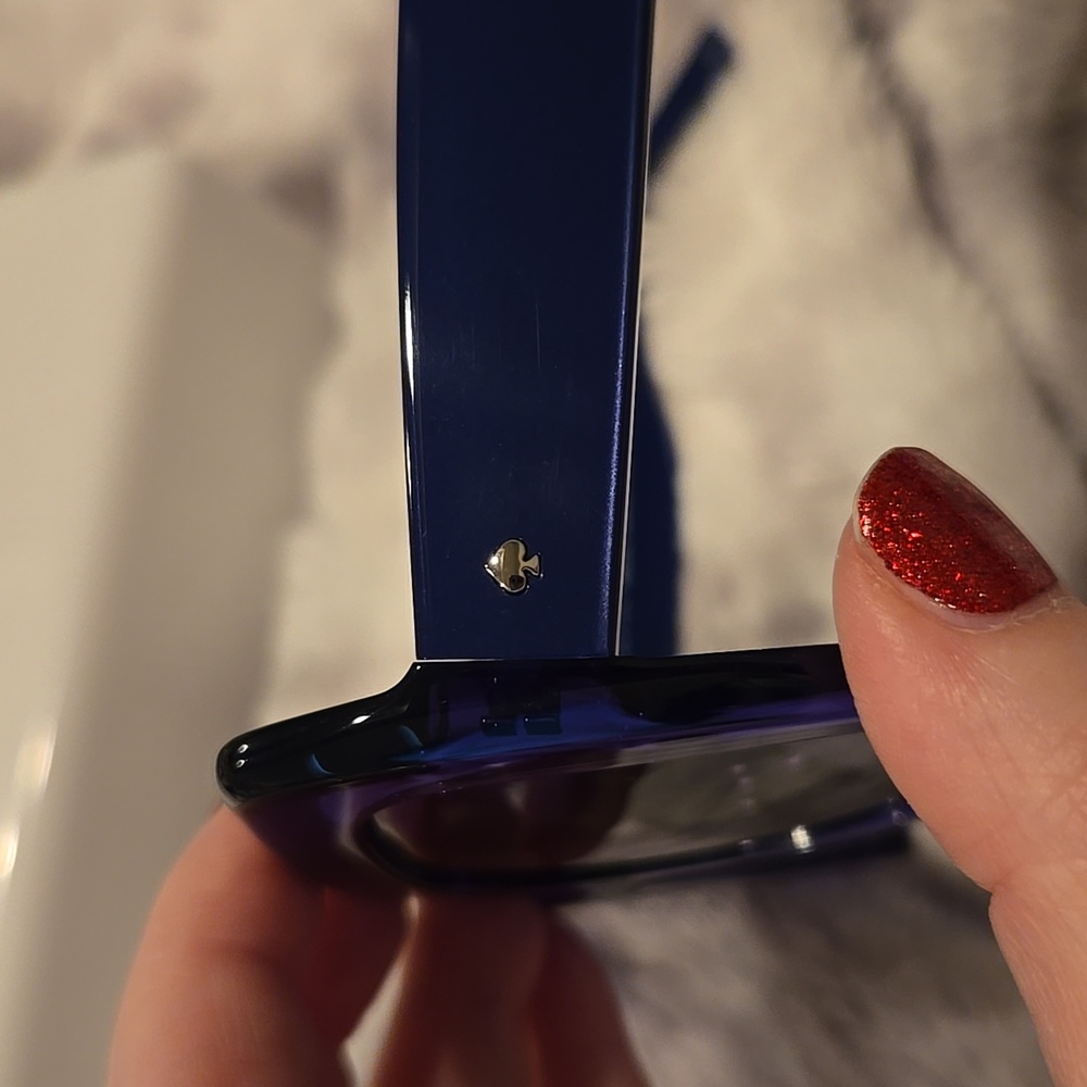 Kate Spade Naomi Blue Oversized Square Sunglasses Brand New in Case - Picture 6 of 13